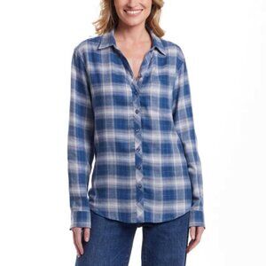 Weatherproof Vintage Womens Plaid Button-Up Shirt Size Small d0008